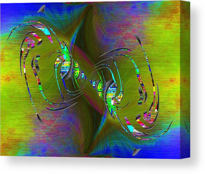 Abstract Canvas Print featuring the digital art Abstract Cubed 361 by Tim Allen