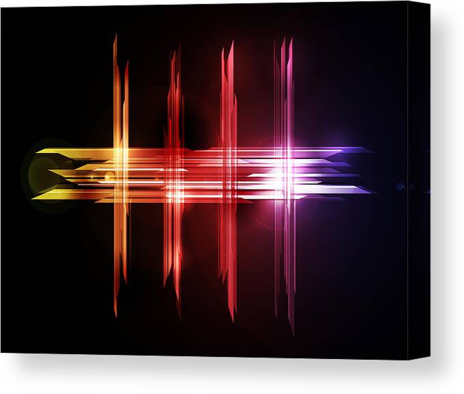 Abstract Canvas Print featuring the digital art Abstract Five by Michael Tompsett