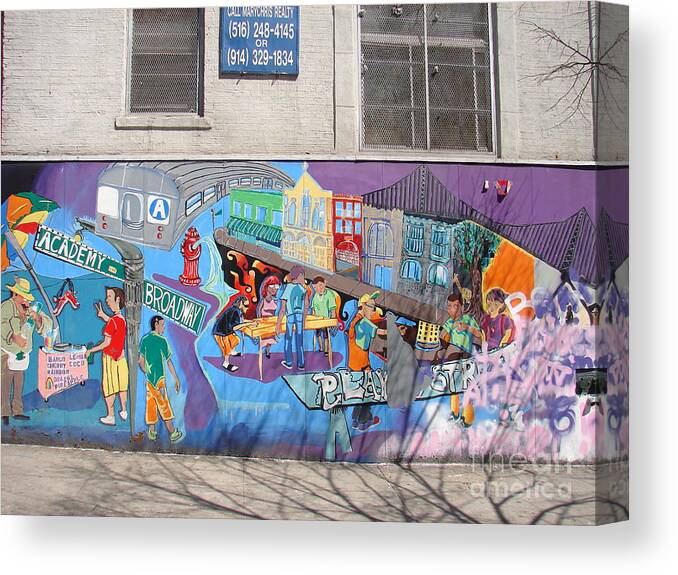 Inwood Canvas Print featuring the photograph Academy Street Mural by Cole Thompson