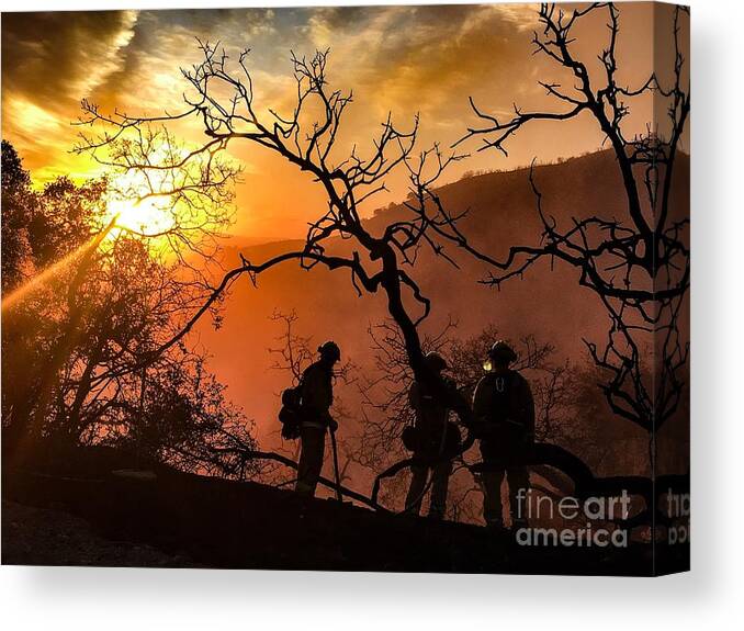 Photography Canvas Print featuring the photograph After the Fire by Chris Tarpening