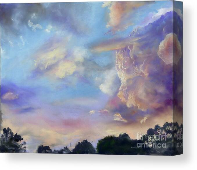 Sky Canvas Print featuring the drawing All Things Created by Robin Pedrero