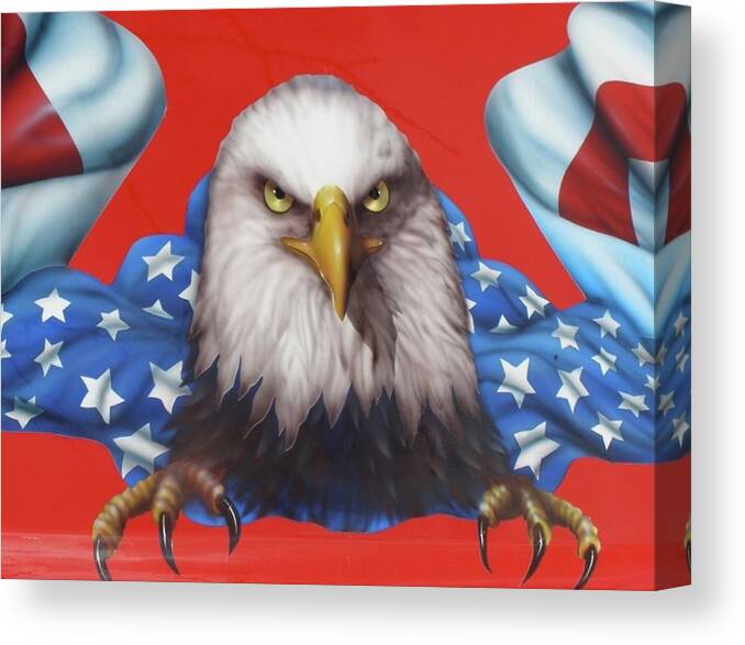 America Patriot Canvas Print featuring the painting America Patriot by Alan Johnson