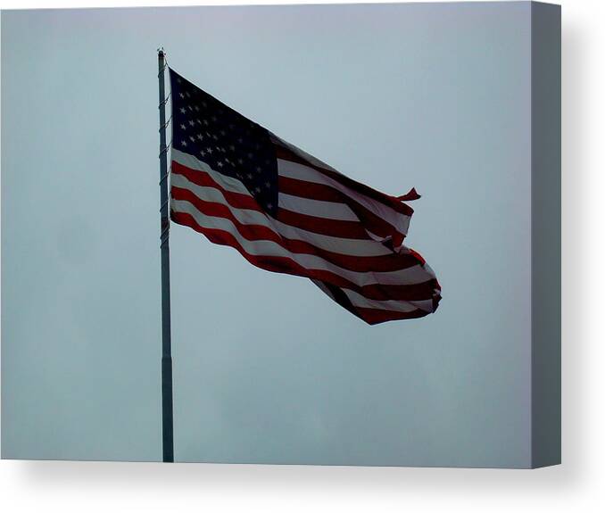 American Flag Canvas Print featuring the photograph American Flag by Julie Pappas
