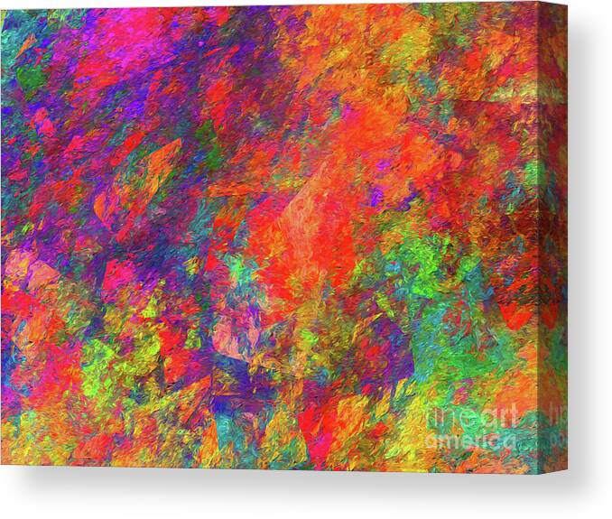 Abstract Canvas Print featuring the digital art Andee Design Abstract 108 2017 by Andee Design