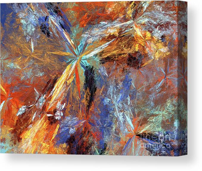 Abstract Canvas Print featuring the digital art Andee Design Abstract 15 2018 by Andee Design