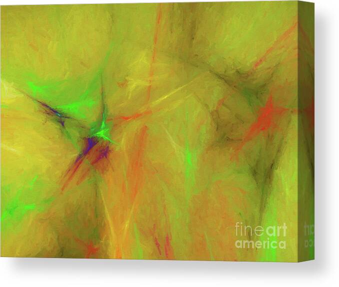 Abstract Canvas Print featuring the digital art Andee Design Abstract 32 2017 by Andee Design