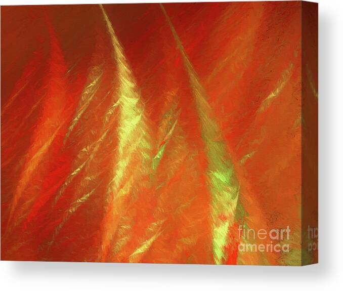 Abstract Canvas Print featuring the digital art Andee Design Abstract 42 2017 by Andee Design
