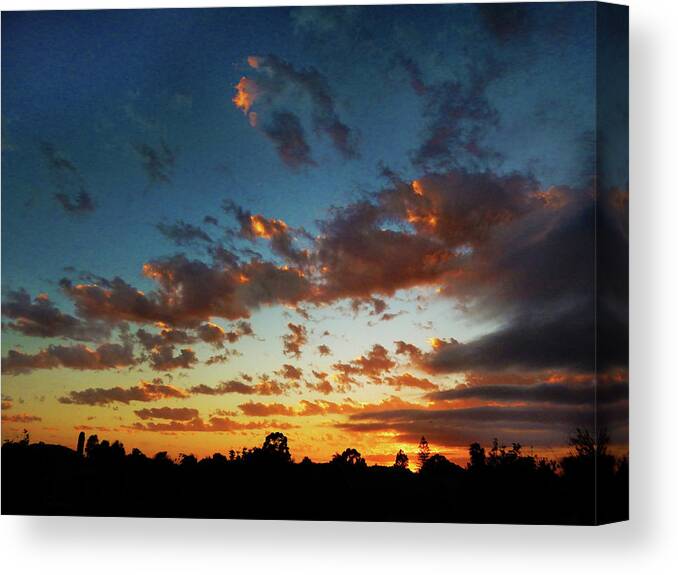 Sunset Canvas Print featuring the photograph Astral Sunset by Mark Blauhoefer