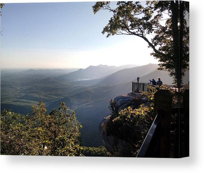 Ceasars Head Canvas Print featuring the photograph Atop Caesars Head by Kathy Barney