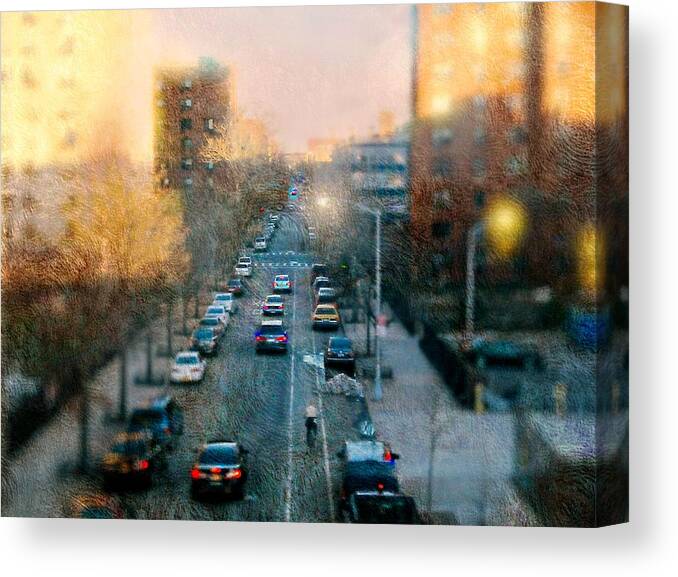 Harlem Canvas Print featuring the photograph Autumn in Harlem by Diana Angstadt