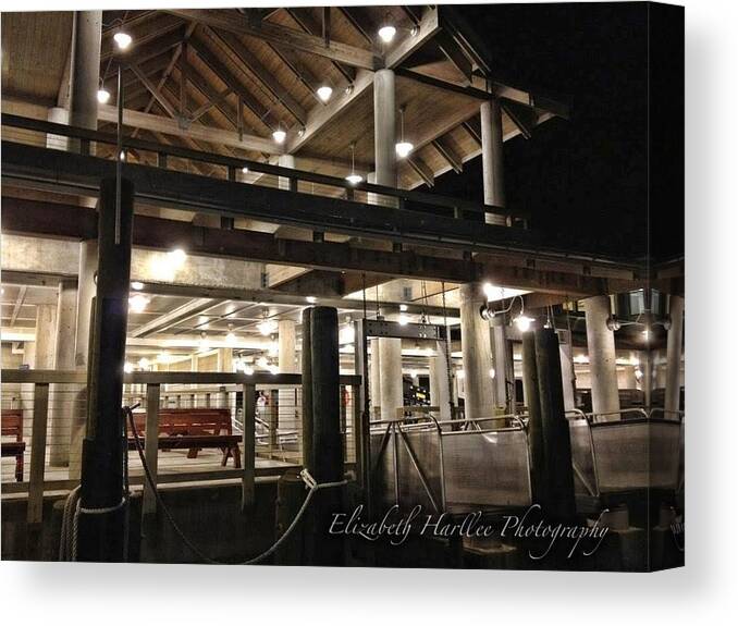  Canvas Print featuring the photograph Bald Head Dock by Elizabeth Harllee