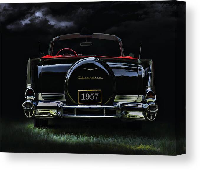 Classic Canvas Print featuring the digital art Bel Air Nights by Douglas Pittman