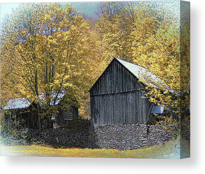 Farm Canvas Print featuring the photograph Bethel Mountain Farm by John Rivera
