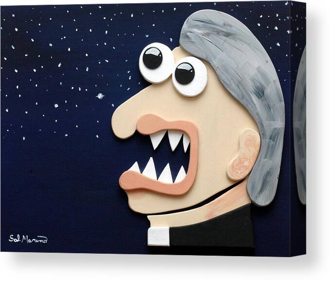 Funism Canvas Print featuring the sculpture Beyond Stars by Sal Marino