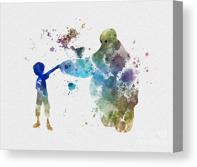 Big Hero 6 Canvas Print featuring the mixed media Big Hero 6 by My Inspiration