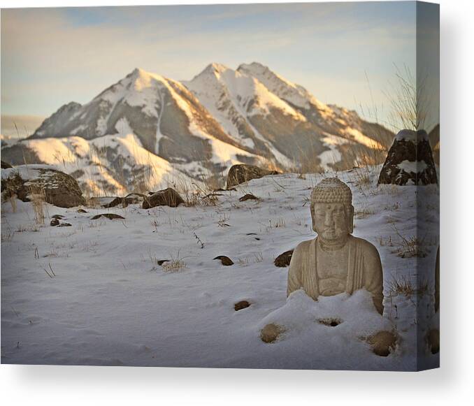 Mountain Canvas Print featuring the photograph Blanket of Peace by Jedediah Hohf