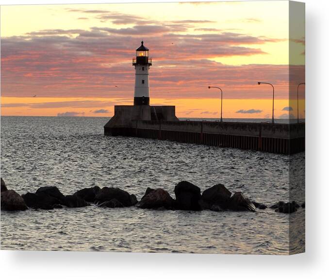 Lake Superior Canvas Print featuring the photograph Blessings by Alison Gimpel