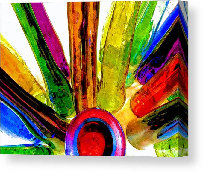 Bloom In Glass Canvas Print featuring the photograph Bloom In Glass #2 by James Stoshak