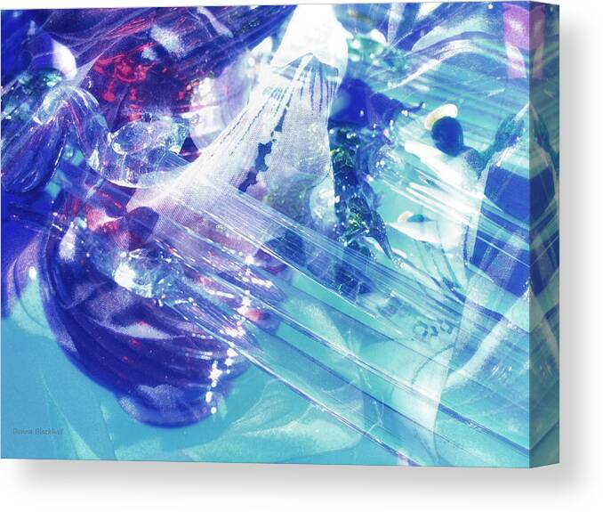 Glass Canvas Print featuring the photograph Blue Storm by Donna Blackhall