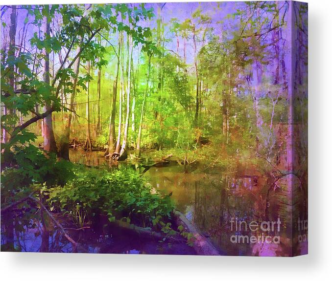Swamp Canvas Print featuring the photograph Bluebonnet Swamp by Judi Bagwell
