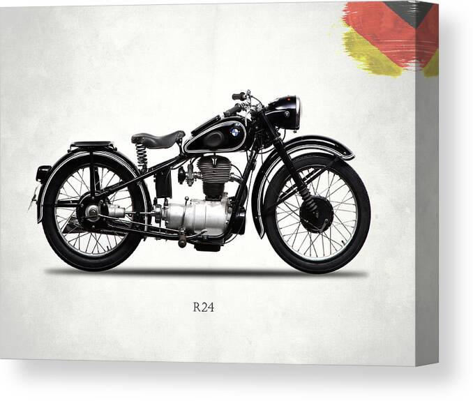 Bmw Canvas Print featuring the photograph The R24 Motorcycle by Mark Rogan