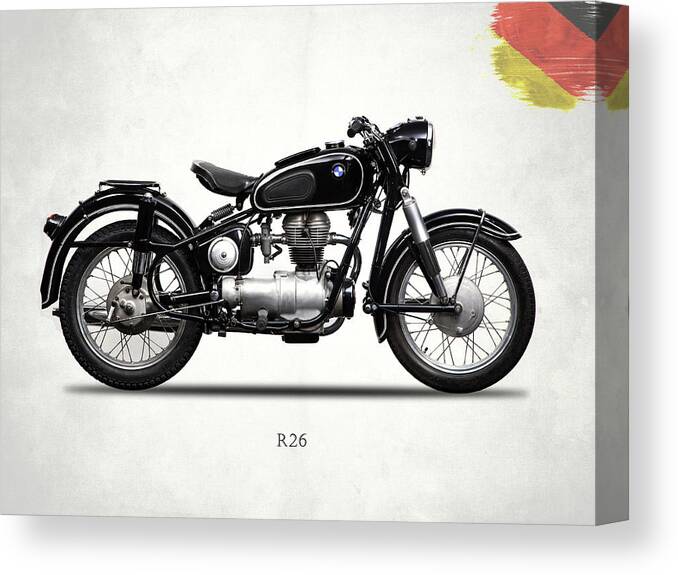 Bmw R26 Canvas Print featuring the photograph The R26 Motorcycle by Mark Rogan