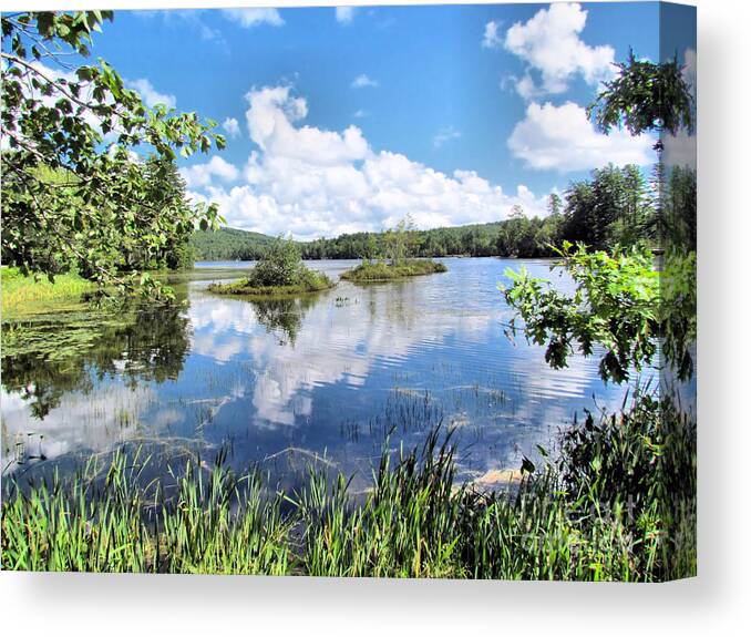 Pond Canvas Print featuring the photograph Bryant Pond Maine by Elizabeth Dow