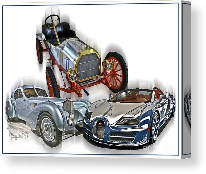 Bugatti Canvas Print featuring the photograph Bugatti Evolution by Tom Griffithe
