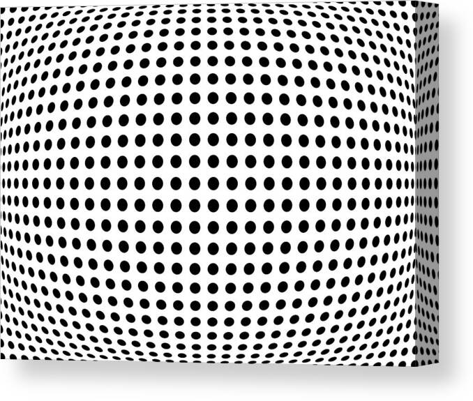 Abstract Canvas Print featuring the digital art Bulge Dots by Michael Tompsett