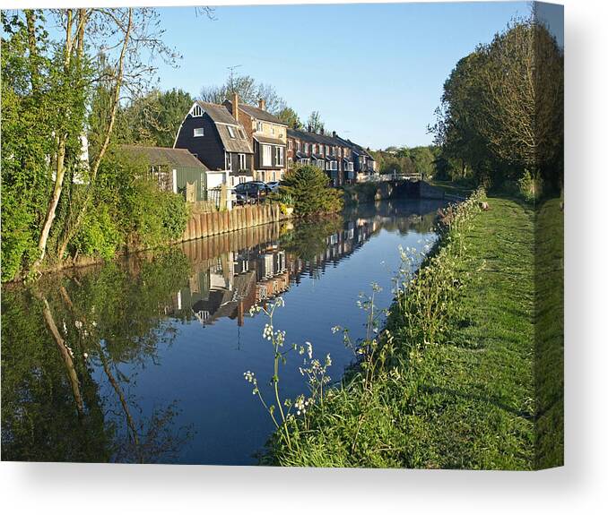 River Canvas Print featuring the photograph Burtons Mill by Gill Billington