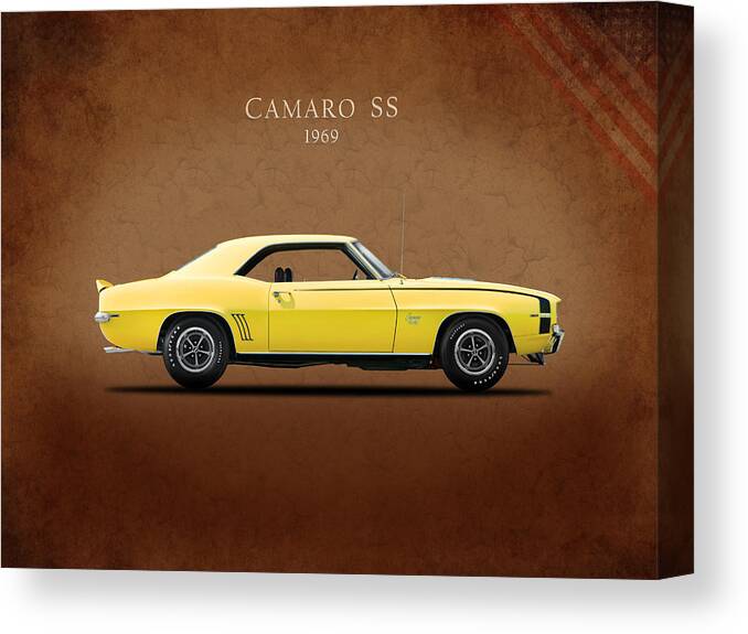 Camaro Ss Canvas Print featuring the photograph Camaro SS 396 by Mark Rogan