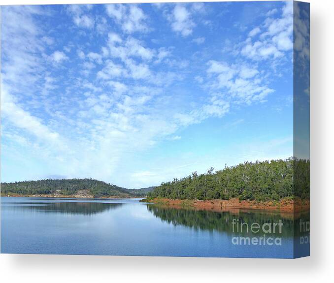 Canning Reservoir Canvas Print featuring the photograph Canning Reservoir - Western Australia by Phil Banks