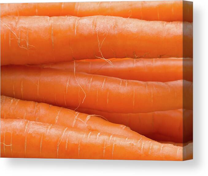 Carrots Canvas Print featuring the photograph Carrots by Wim Lanclus
