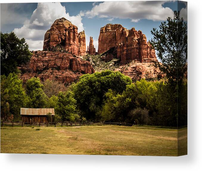 Southwest Canvas Print featuring the photograph Cathedral Rock by Terry Ann Morris