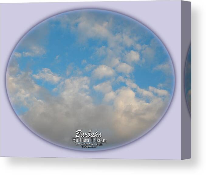11/08/15 Sunday Canvas Print featuring the photograph Clouds #4030 by Barbara Tristan