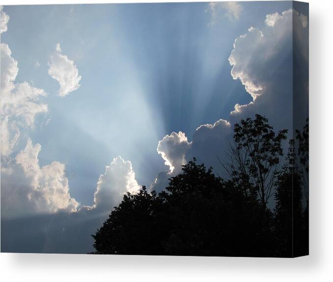 Clouds Canvas Print featuring the photograph Clouds 9 by Douglas Pike