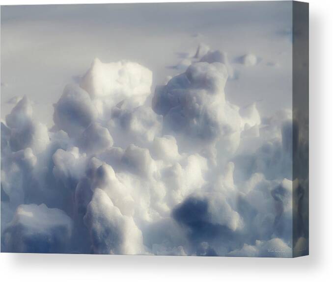 Snow Canvas Print featuring the photograph Clouds of Snow by Wim Lanclus