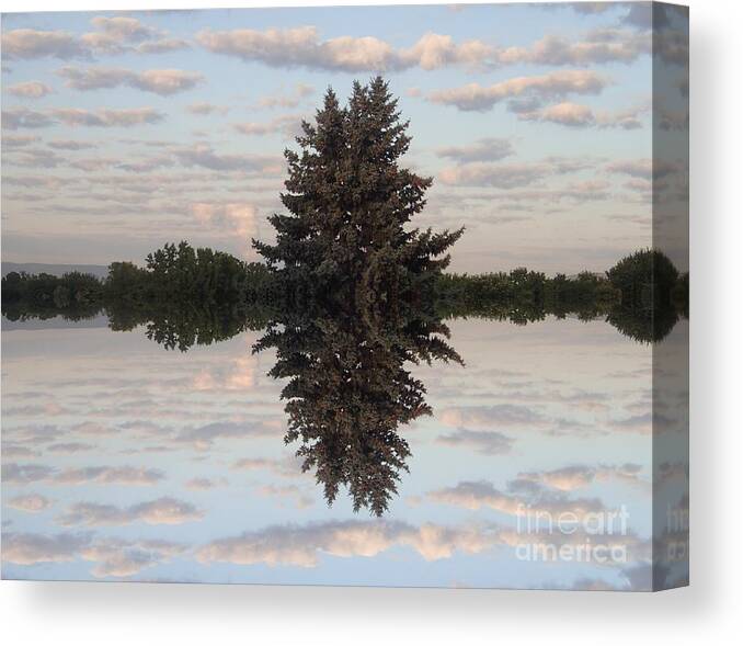 Nepa Canvas Print featuring the photograph Clouds Up and Down by Christina Verdgeline