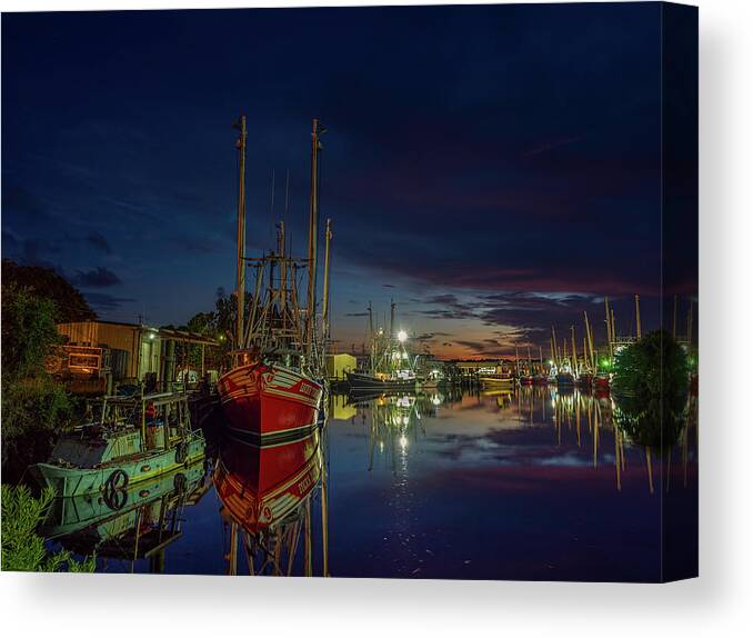 Bayou Canvas Print featuring the photograph Color and Reflection in the Bayou by Brad Boland