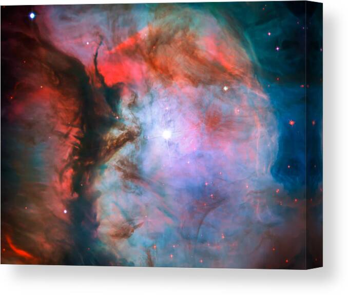 The Universe Canvas Print featuring the photograph Colorful Miniature Orion Nebula by Jennifer Rondinelli Reilly - Fine Art Photography
