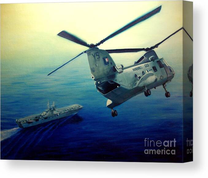 Roberson Canvas Print featuring the painting Coming Home by Stephen Roberson