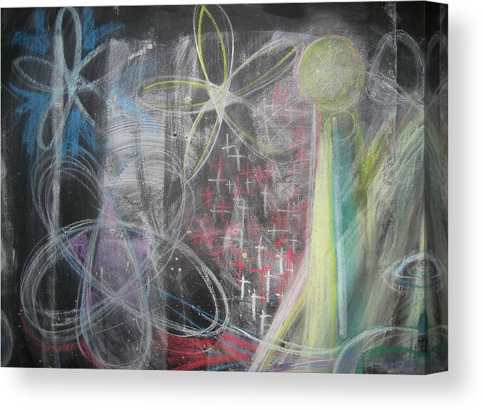Chalk Canvas Print featuring the photograph Conflagration of Light and Form by Stephen Hawks