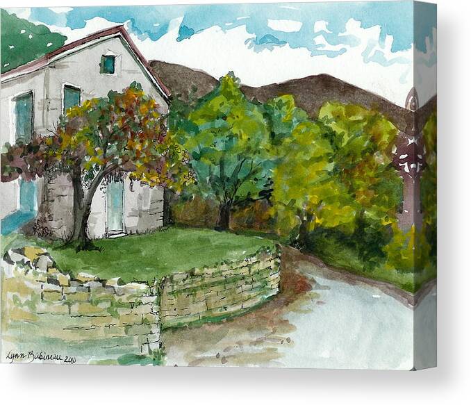 Italy Canvas Print featuring the painting Cosica Italy by Lynn Babineau