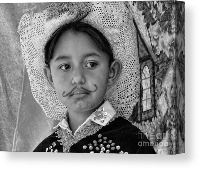 Expression Canvas Print featuring the photograph Cuenca Kids 883 by Al Bourassa