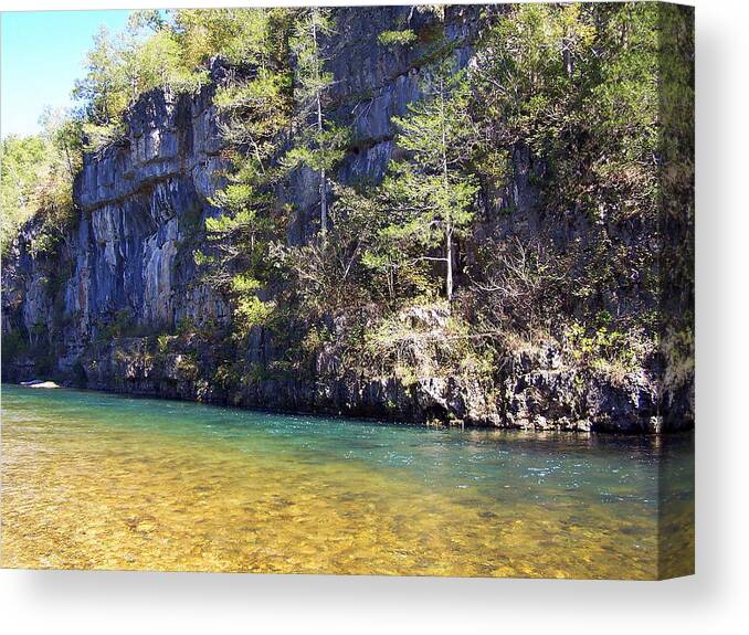 Current River Canvas Print featuring the photograph Current River 7 by Marty Koch