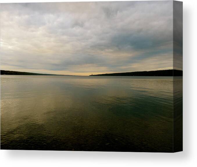 Lake Canvas Print featuring the photograph Dark Lake by Azthet Photography
