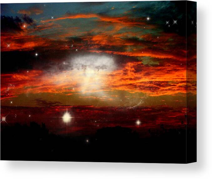 Impressionistic Canvas Print featuring the photograph Dawn on a New Day by Stacie Siemsen