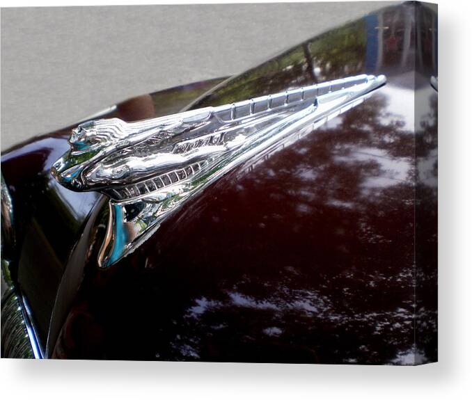 Cars Canvas Print featuring the photograph Deco DeSoto by Jan Amiss Photography