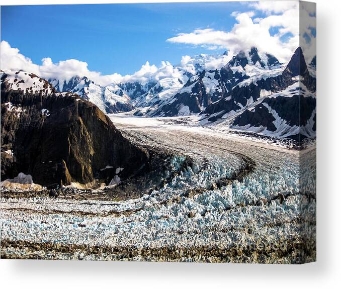 Alaska Canvas Print featuring the photograph Denali by Benny Marty