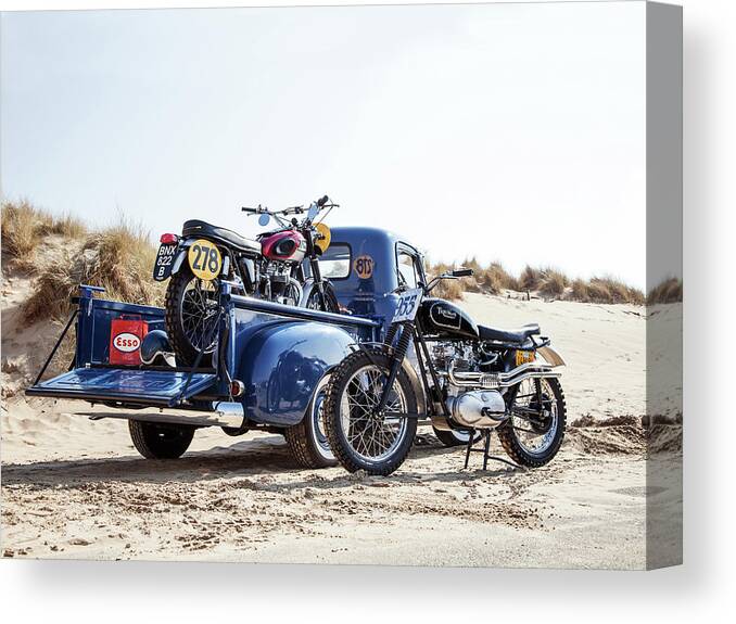 Desert Sled Canvas Print featuring the photograph Desert Racing by Mark Rogan